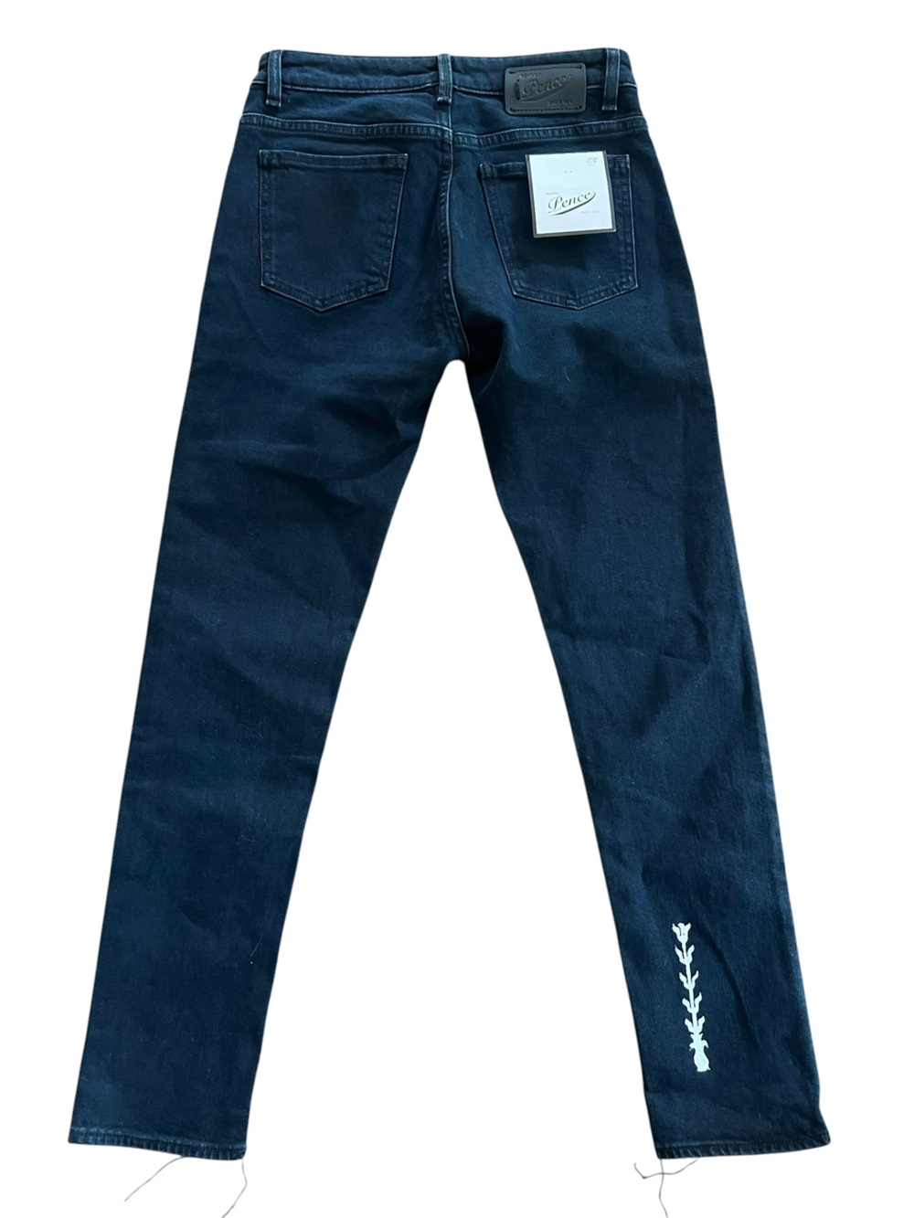 NWT Pence 1979 EDDA Jeans US 25 Slim Straight Stretch Designer Denim Streetwear